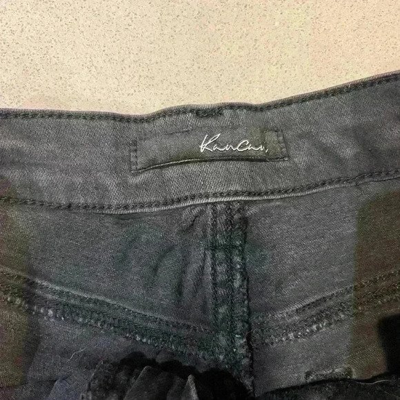 KanCan Jeans Short Dark Wash black high rise - Picture 3 of 8